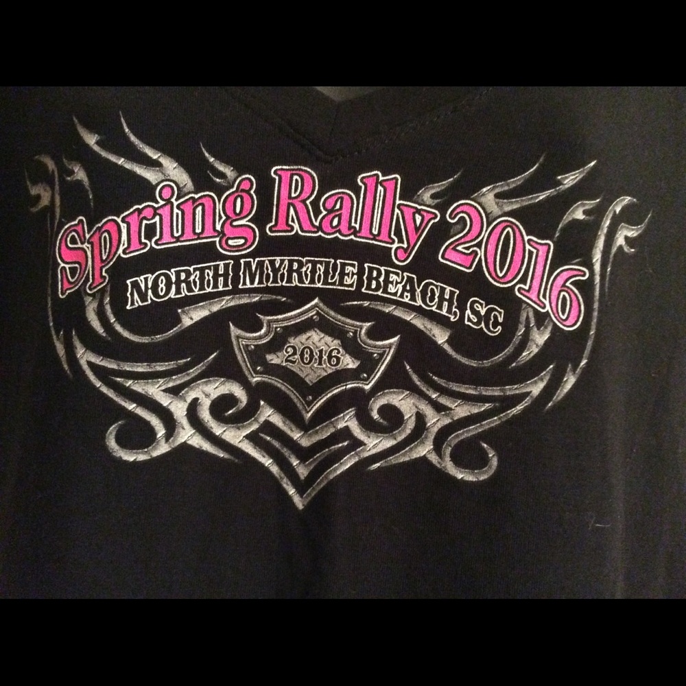 Motorcycle Women’s Sz 2XL Black Tee New W/O Tags